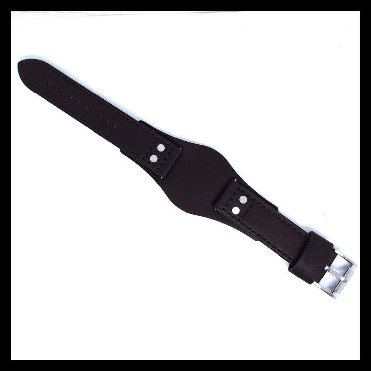 Indh DOUBLE STRAP / KULIT JAM / TALI JAM TANGAN FOSSIL COACHMAN - Hitam KOMPLIT Kode 132