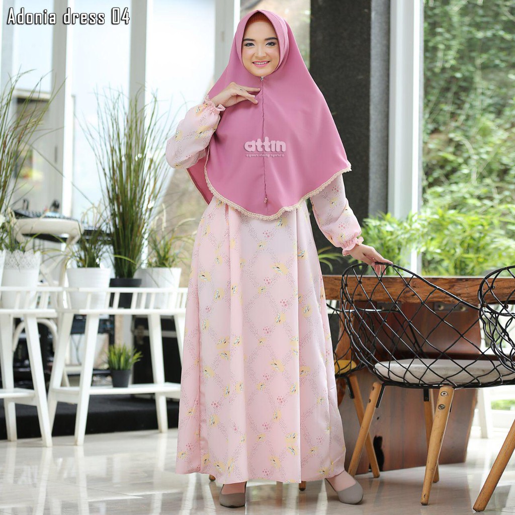 ADONIA DRESS || Gamis Syari By Attin Hijab