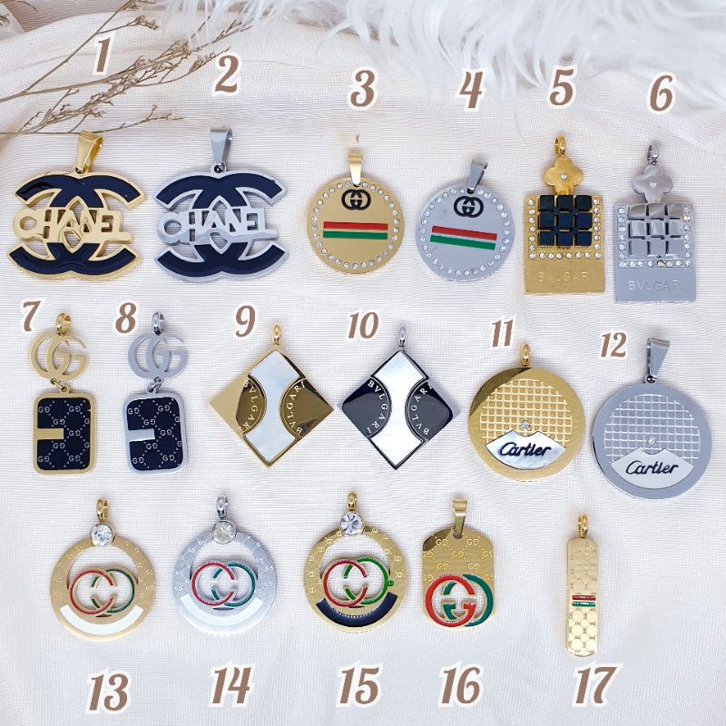 Liontin titanium asli fashion anti karat&amp;alergi LT-1