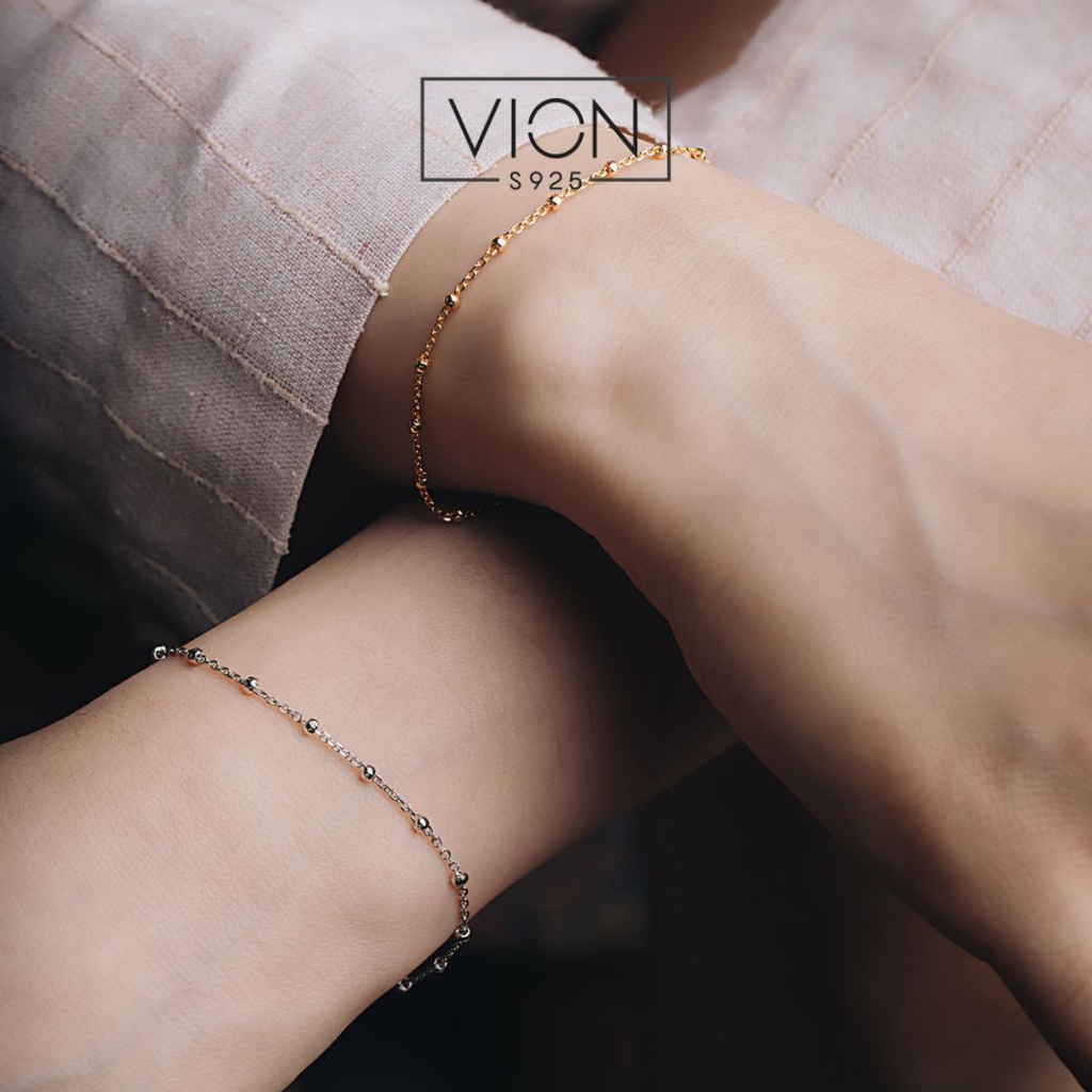 Vion S925 10710 & 10825 Gelang Silver 925, Gelang Perak 925, Gelang Lapis Emas
