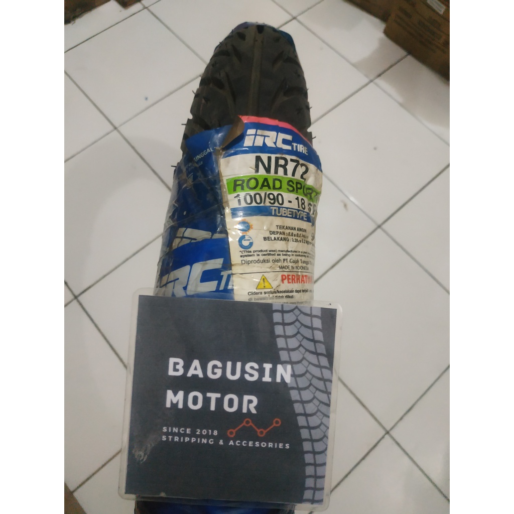 Ban Luar IRC NR 72 100/90 18 Tube Type