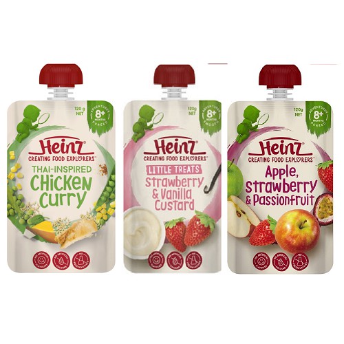 Bubur Bayi Heinz Baby Food Pouch 8+ Months