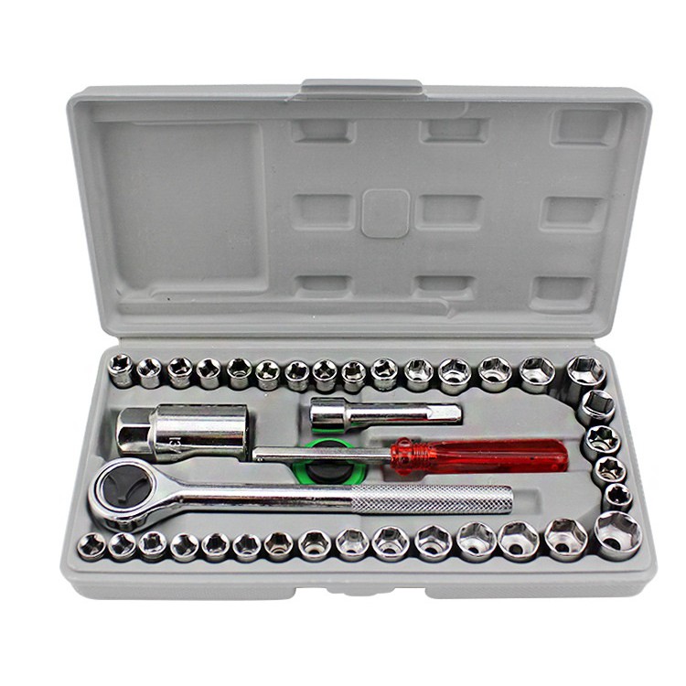 kunci Sok Socket Wrench tool box set isi 40pcs