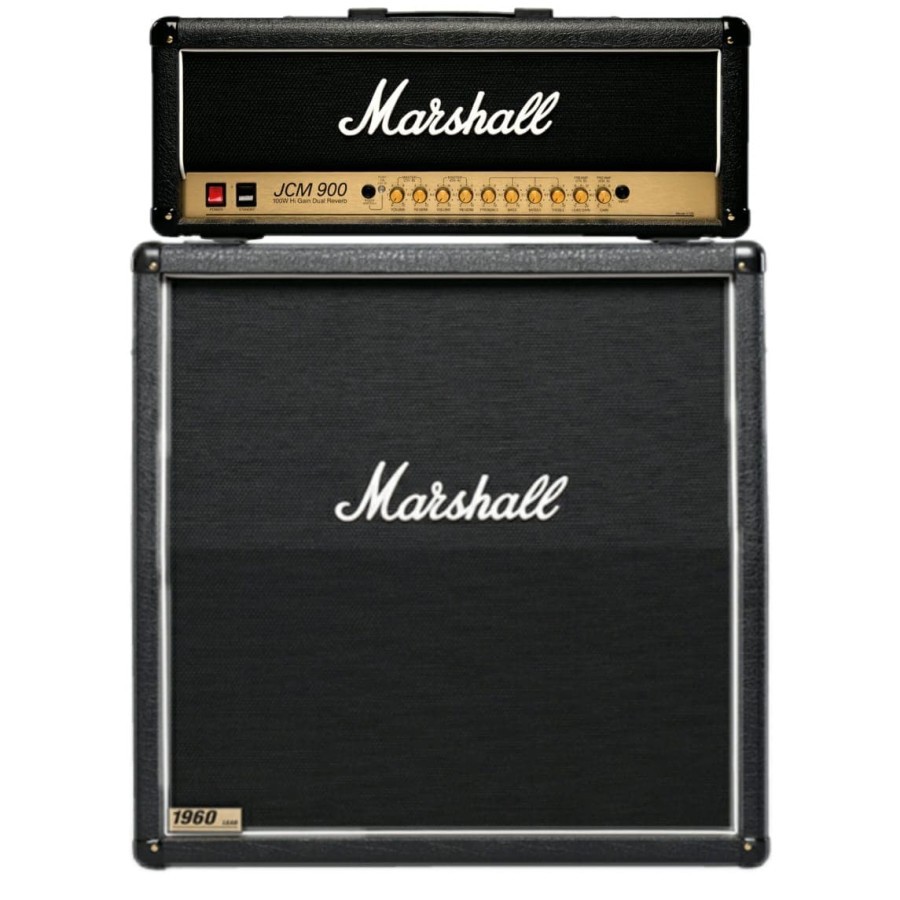 Jual Ampli Gitar Marshall JCM900 JCM 900 (4100L + 1960A) 4x12" Original ...