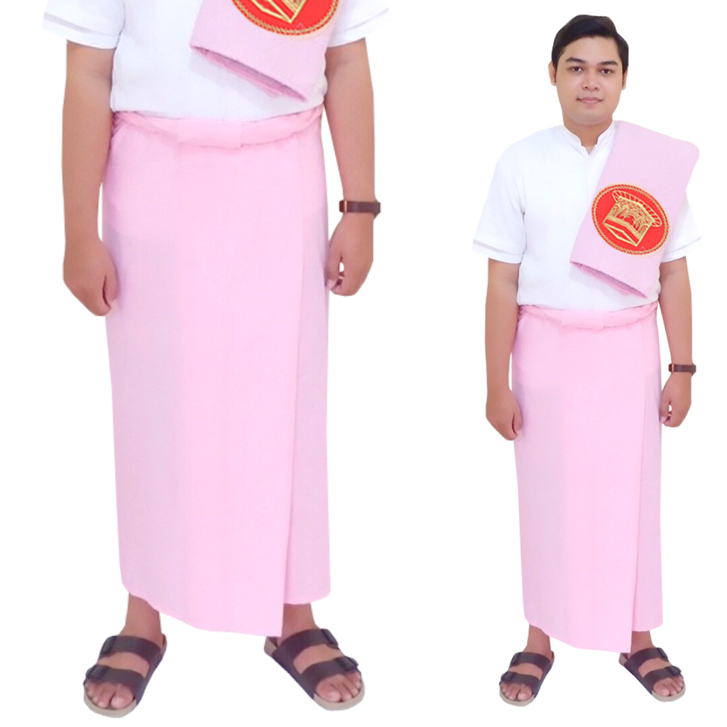 Paket Muslim Pink Sarung & Sajadah by Parisku - Sarung katun Dingin Sarung Warna Pink Sajadah Dingin