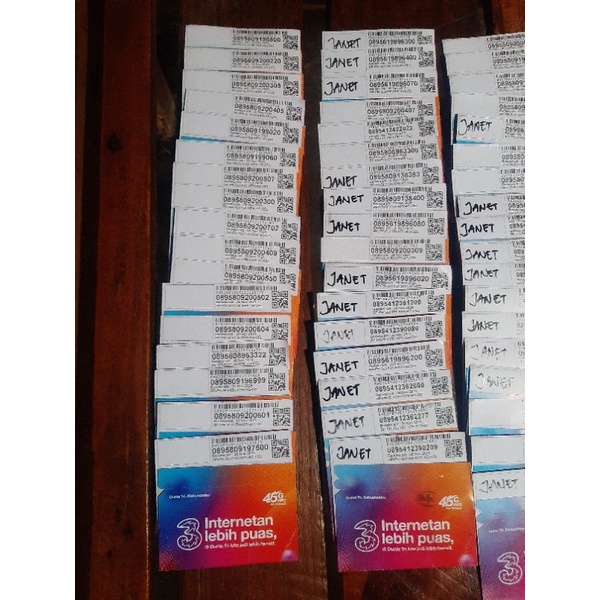 Kartu perdana tri janet