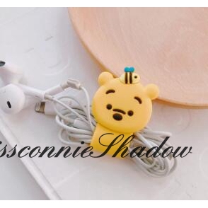 Cartoon USB Cable Bobbin Winder Data Line Protector Earphone Wire Cord Organizer Management Fastener