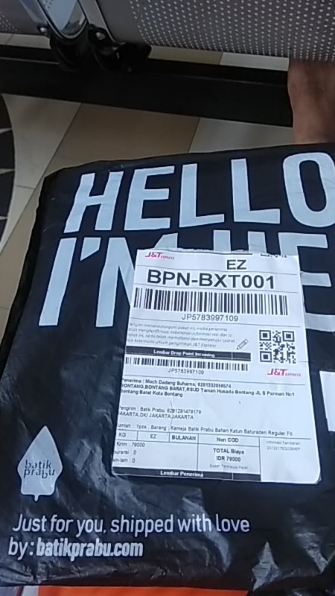 Kemeja Batik Prabu Bahan Katun Baturaden Reguler Fit A589