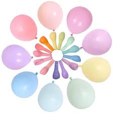 Balon latex 5 inch macaroon pastel isi balon bobo / balon pvc