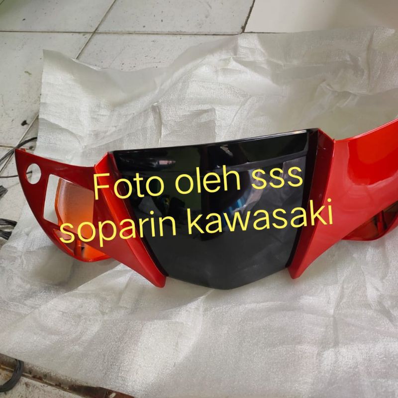 batok stang zx 130 orange bagian depan