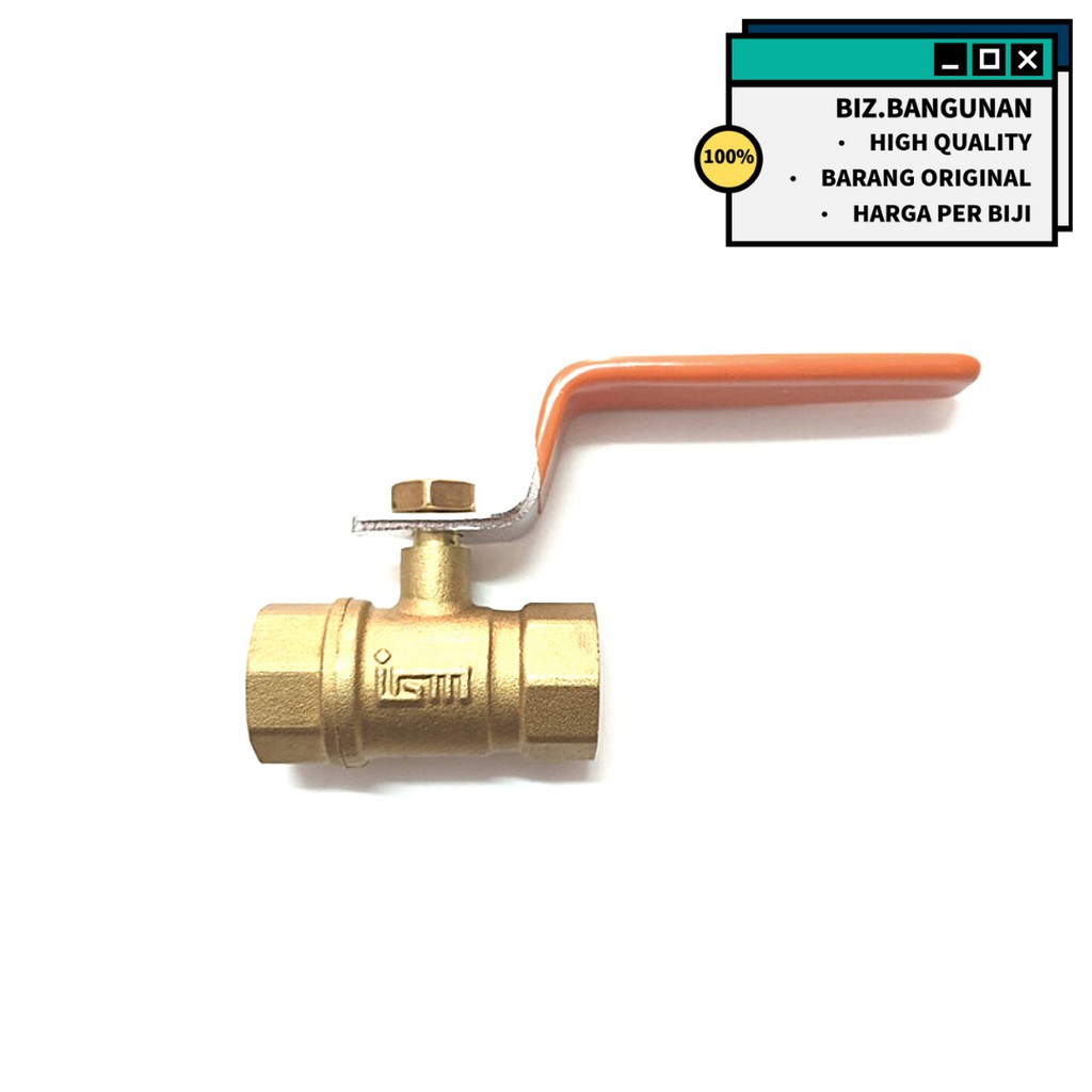 BALL VALVE KUNINGAN IGM 1/2&quot; INCH - BALLVALVE STOP KRAN - STOPKRAN