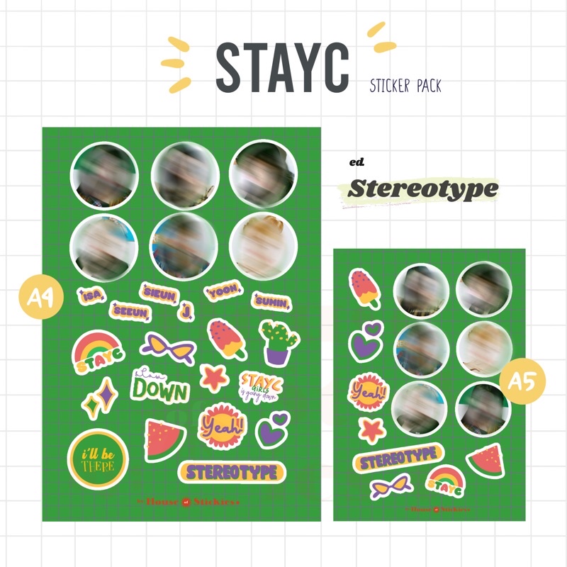 Stiker Kpop STAYC Stereotype Edition (Unofficial / Fanmade)