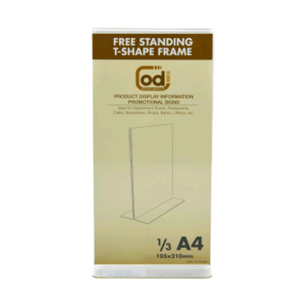 

PROMO! ODI SIGN HOLDER ACRYLIC VERTIKAL T 13 A4 / HOLDER BROSUR DAN POSTER