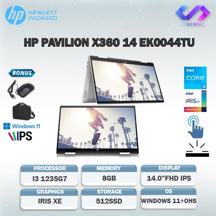 Jual HP PAVILION X360 14 EK0044TU 2IN1 TOUCH I3 1235U 8GB 512SSD W11 ...