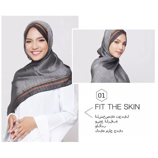 MOBASA OFFICIAL Hijab pashmina silk kerudung pashmina import jilbab pashmina premium CROS