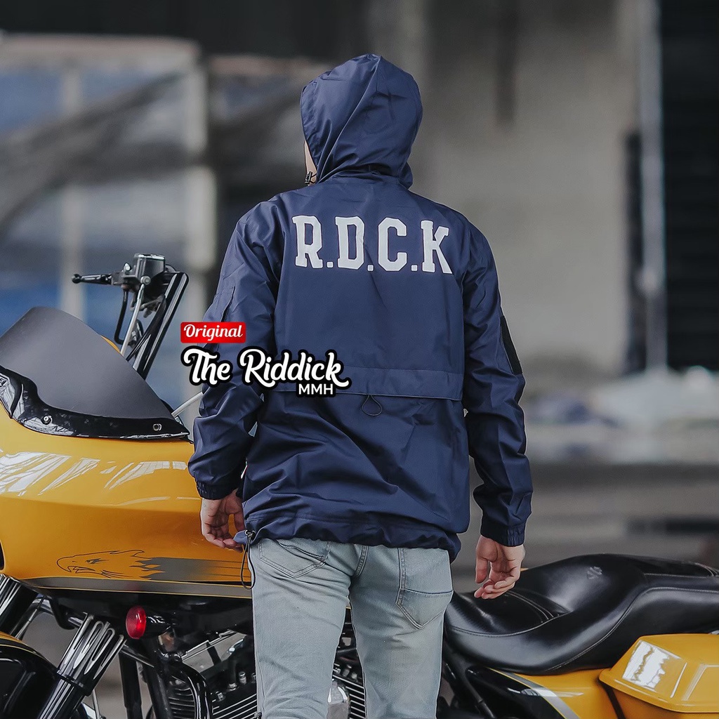 JAKET CAGOULE SIMPLE THE RIDDICK / JAKET TASLAN PRIA ORIGINAL / JAKET PARASUT PRIA TERBARU ANTI AIR WATERPROOF