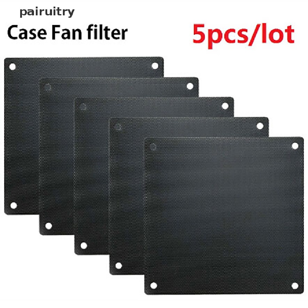 Prt 5Pcs Jaring Mesh Cover Kipas Angin PC Bahan PVC Anti Debu Ukuran 8cm PRT