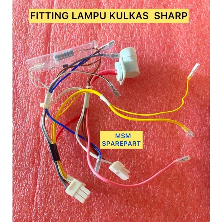 FITTING LAMPU KULKAS SHARP