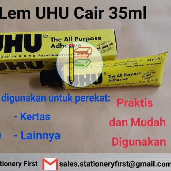 

➩ Lem UHU Cair All Purpose Adhesive 35ml Serbaguna Ori ➣