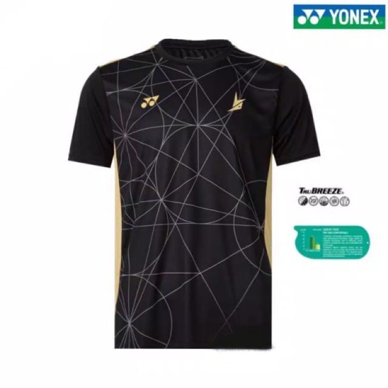 Kaos Badminton / Jersey Yonex Lindan Edition 1808 COC Jet Black Original