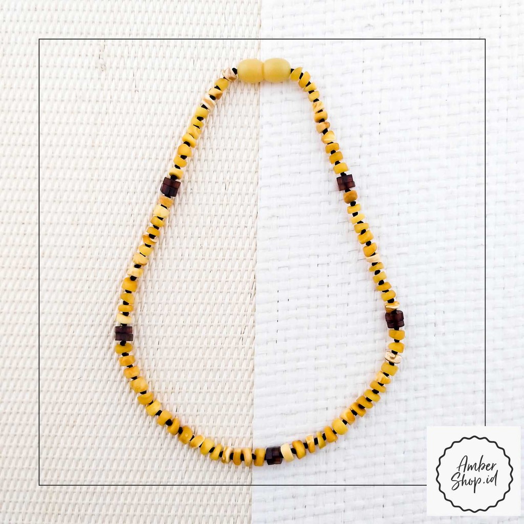 AS17 Kalung Amber pereda tumbuh gigi bayi - Amber Shop