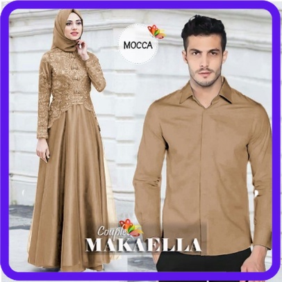 baju couple muslim dewasa 2021 Couple pasangan kapelan keluarga fashion muslim makaella terbaru