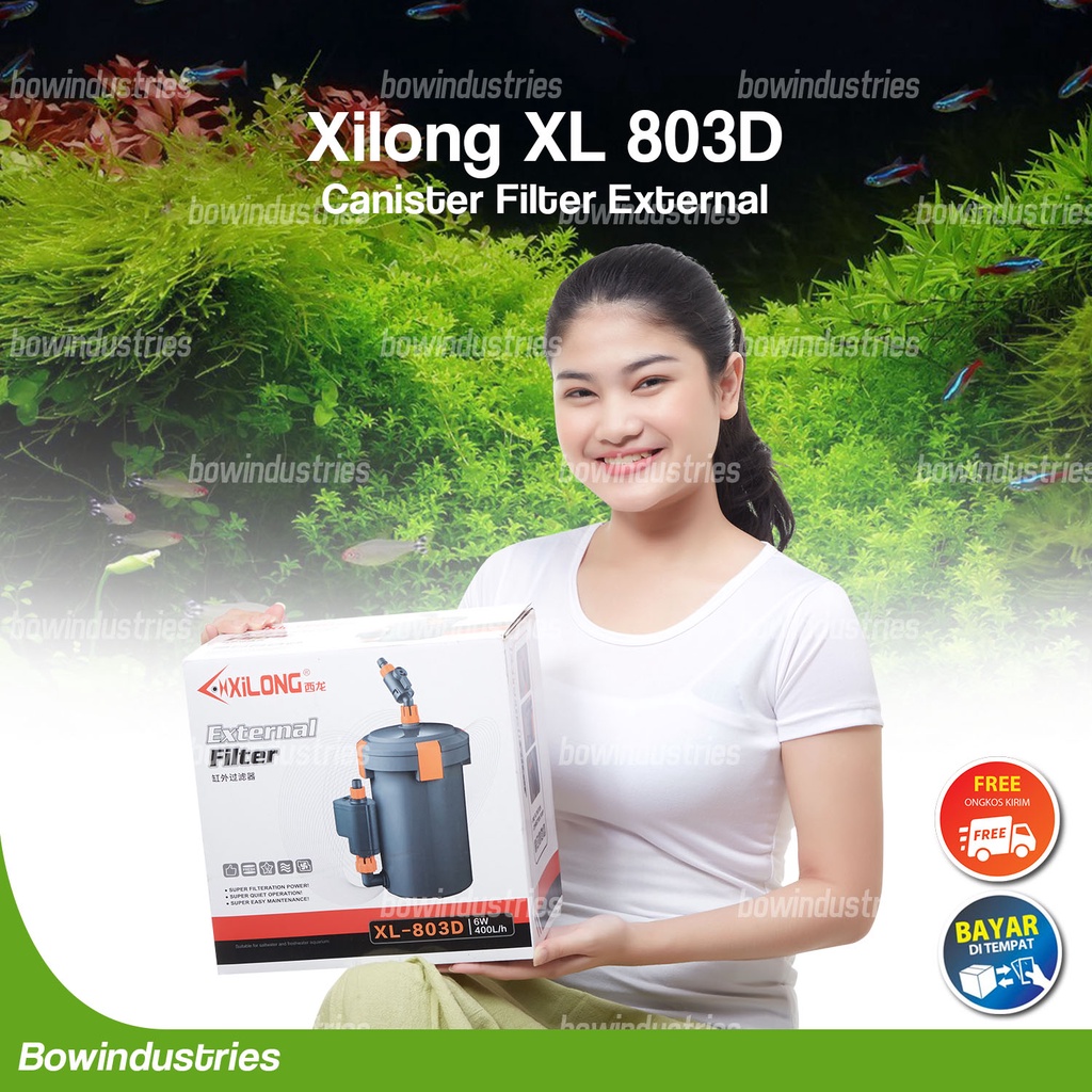 Canister Filter External Aquascape Aquarium XILONG XL 803D 803 D Body Besar BPD