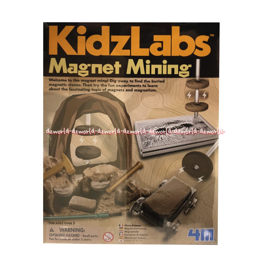 Kidzlabs Magnet Mining 4M Belajar Main Science Tambang Magnet Science Kit