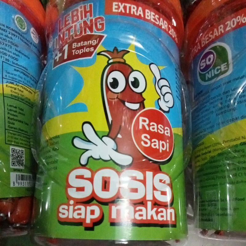 Sosis sonice Sapi Extra besar 24+1pcs