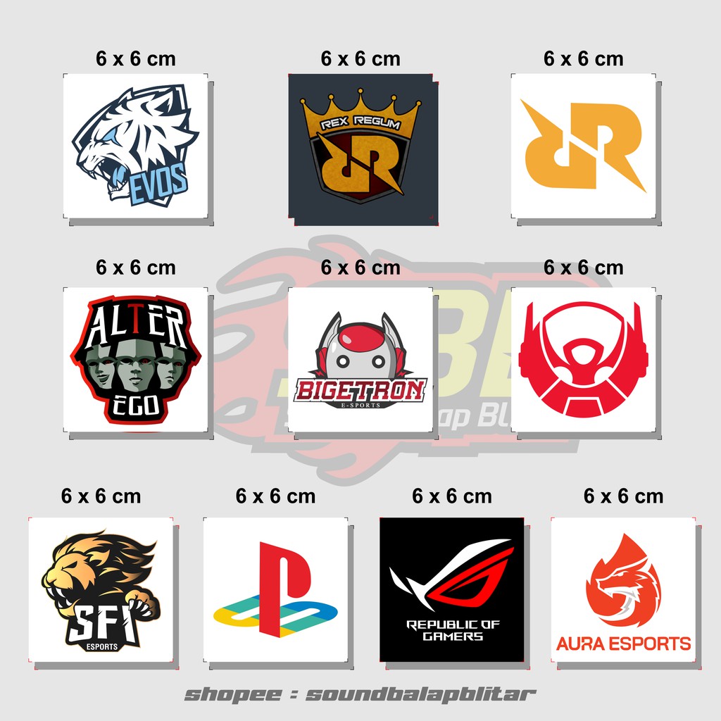 Stiker Esport HP Game  - ROG PS RRQ FF Bigetron (bijian)