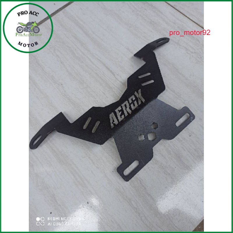 breket bracket dudukan plat nomer AEROX connected 2021