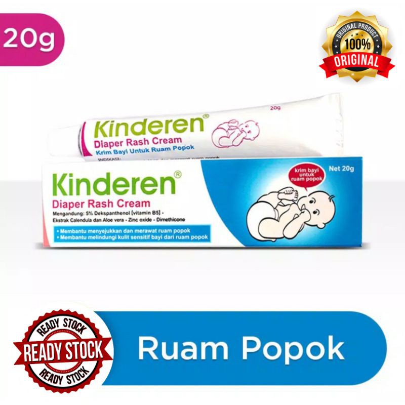 Kinderen Diaper Rash Cream  mengHilangkan Ruam Kemerahan Bayi/menghilangkan gatal gatal bekas popok