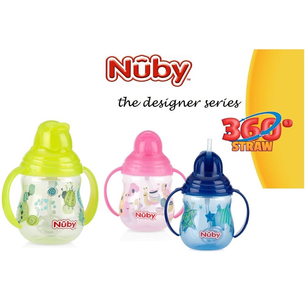 Nuby Flip It With Straw 270ml 12Month