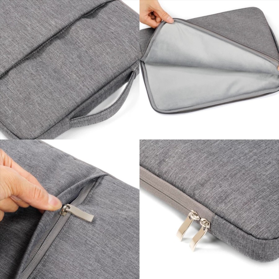 NA - Tas Laptop Macbook Pro / Air 13-14 inch Bahan Fabric Anti Air TLF8