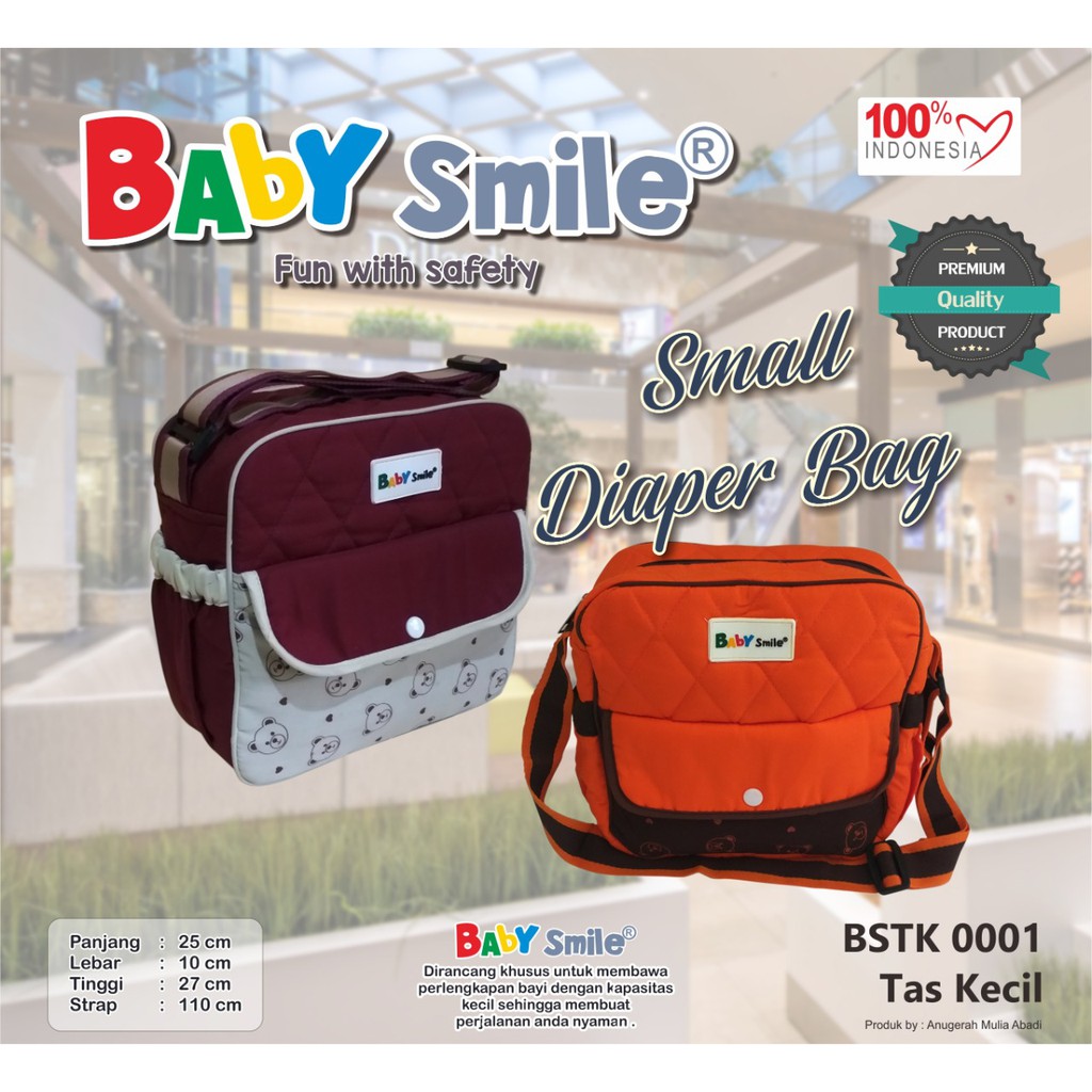 TAS BAYI KECIL "BABY SMILE" TAS KECIL BAYI TERBARU TAS BAYI READY STOK