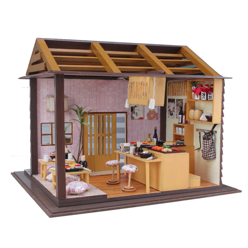 Cutebee Diy Dollhouse Miniatur  Rumah  Rumahan Furnitur 