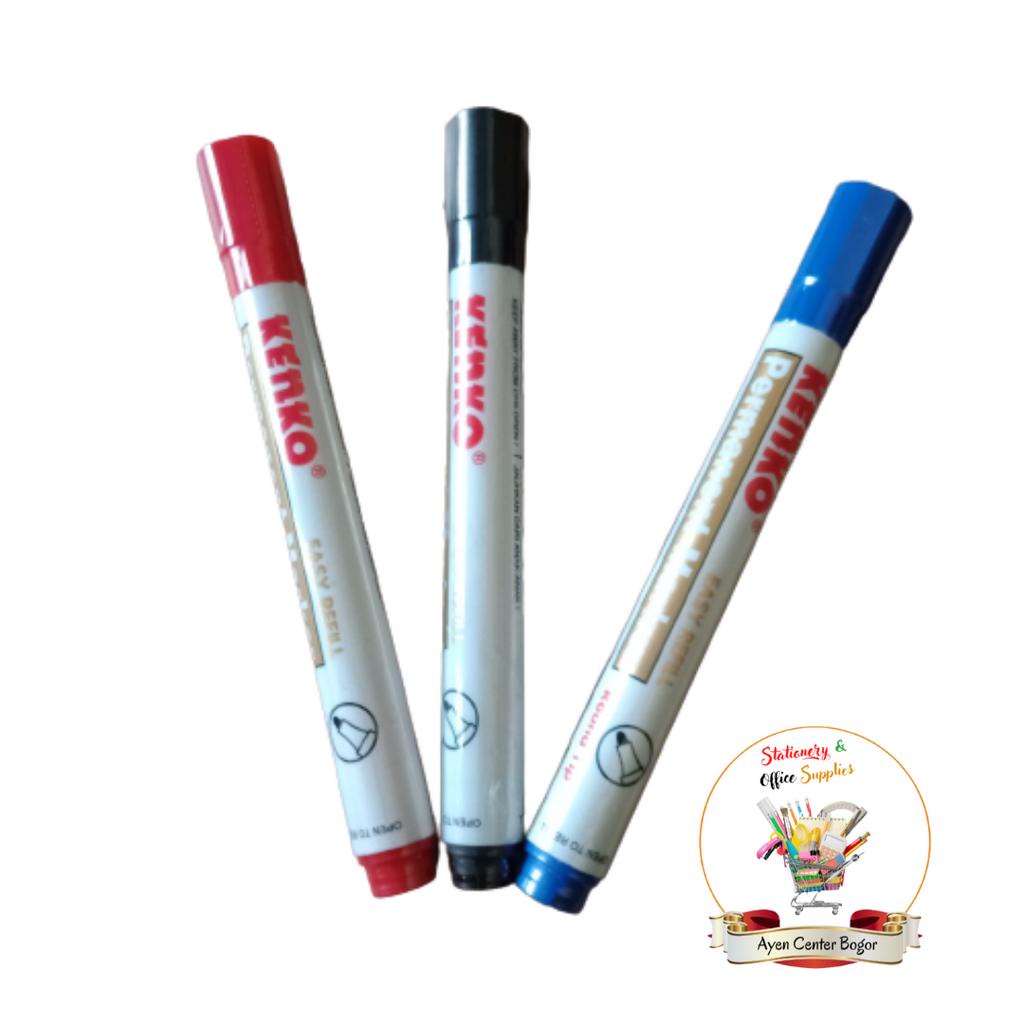 

kenko 6 buah Spidol whiteboard wm-100 permanent marker pm100 kenko per 6 pcs - enc.sup