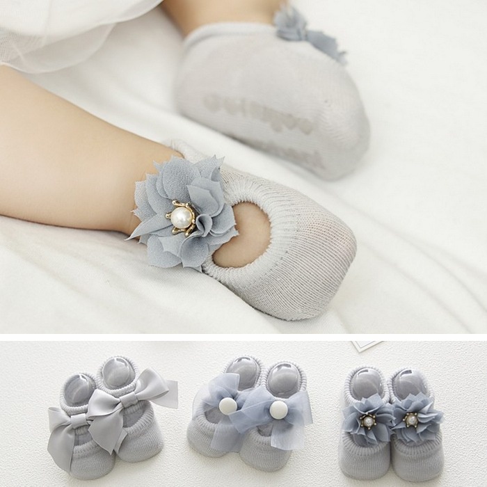 Kaos kaki bayi perempuan kualitas premium motif 3 jenis/Baby Kids Socks(0-3th)/C 239