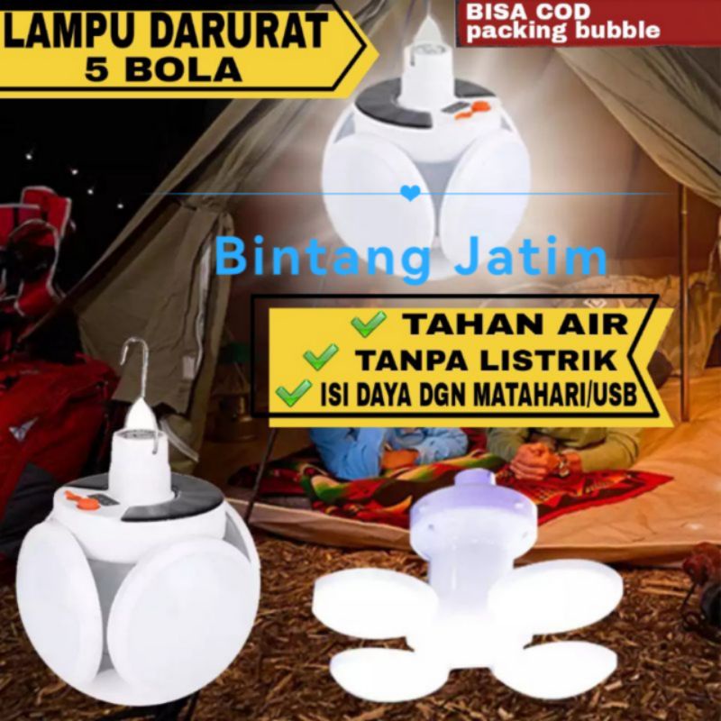 Lampu Solar Led Emergency 45W Solar Charging Lampu Darurat Lampu Tenda