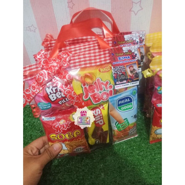 

Mini snack ulang tahun/ Paket ultah snack / Snack ultah murah
