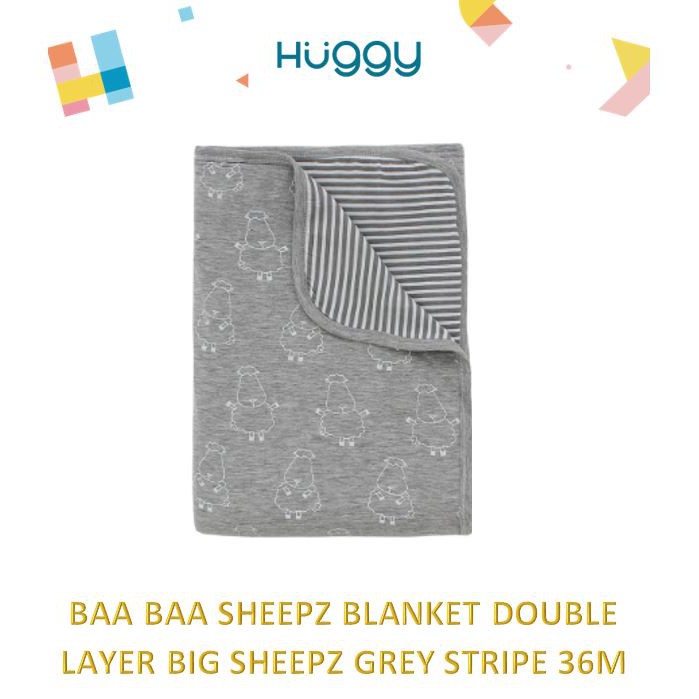 Baa Baa Sheepz Blanket Selimut Double Layer Big Sheepz and Star Sheepz