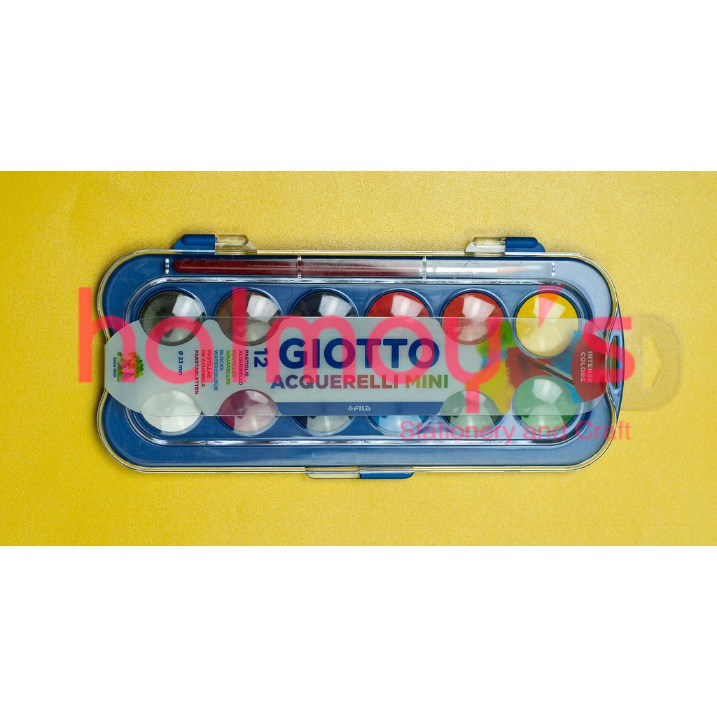 

CATAIR / WATER COLOUR GIOTTO 12 MINI BLOCK WATER COLOUR + KUAS