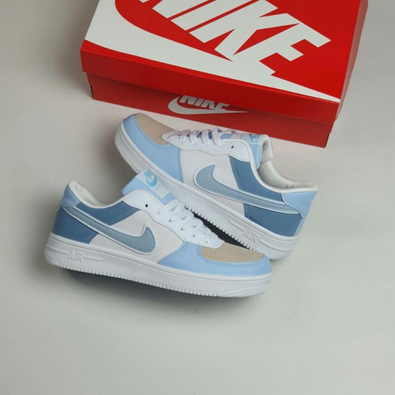 NIKE AIR FORCE 1 LOW UNC BLUE CREAM IMPORT | Shopee Indonesia