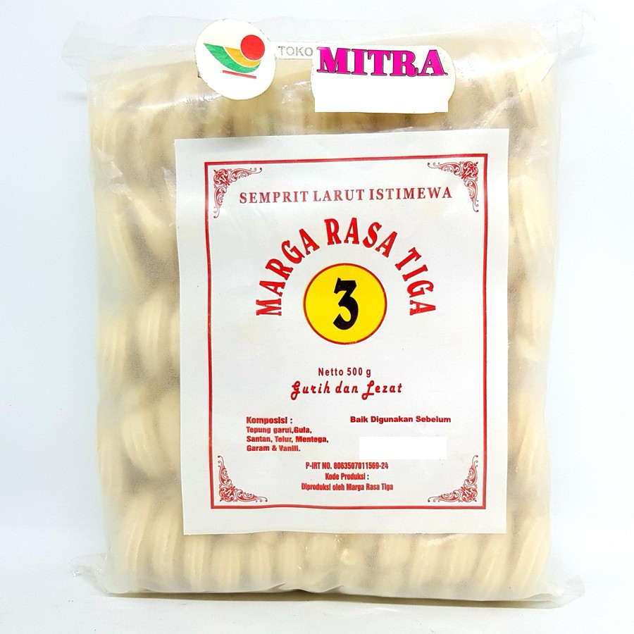 

MARGA RASA TIGA SEMPRIT LARUT ISTIMEWA 500gr | SAGU KUE KERING 3 ASLI