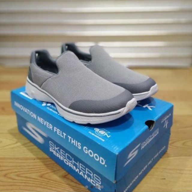 sepatu pria skechers 54690/char skechers go walk4 viability charcoal skechers men performance