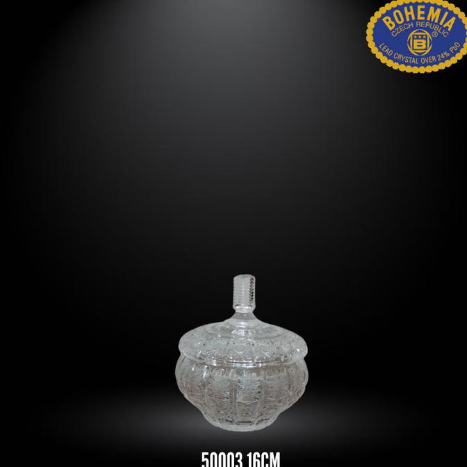 Hot Item Toples Box Kristal Crystal Bohemia 500Pk Hampers Mewah - 50003 16Cm