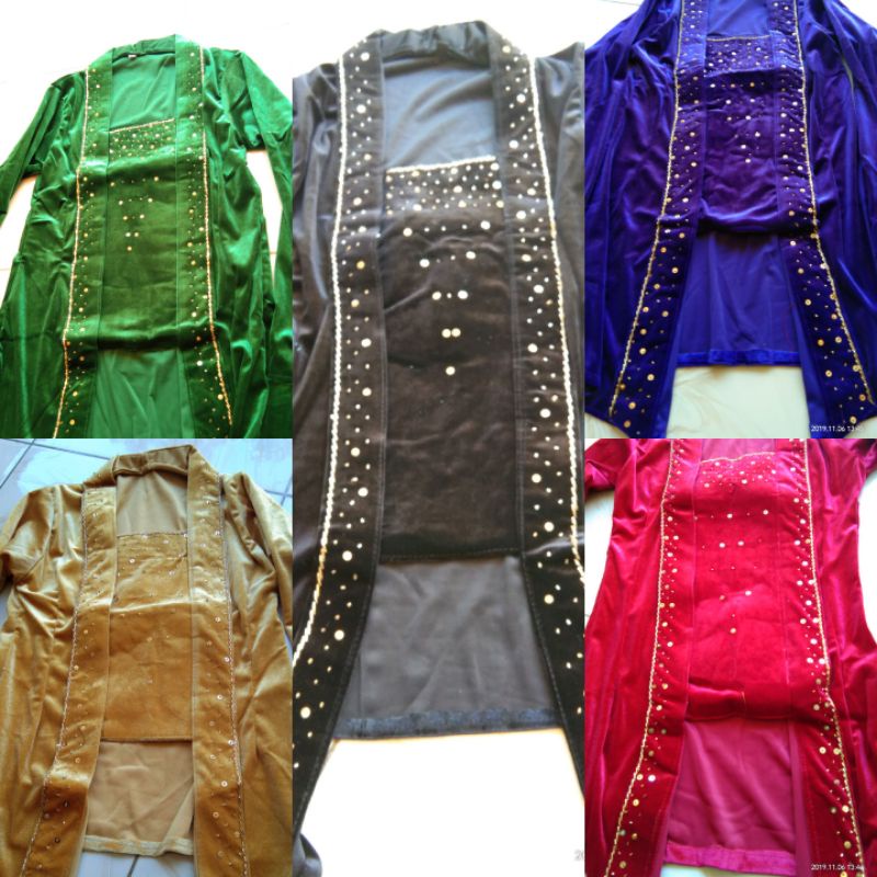 kebaya bludru kutu baru payet
