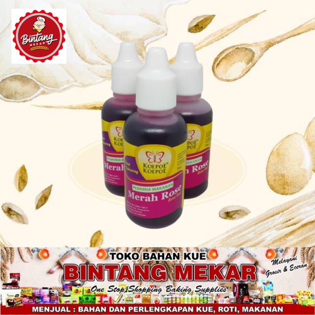 

Koepoe pewarna MERAH ROSE