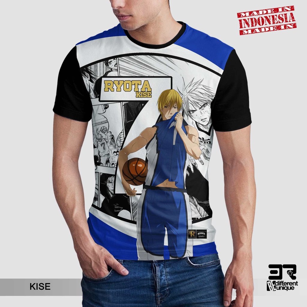 [ COD ] KAOS DISTRO PRINTING GAMBAR ANIME KUROKO NO BASKET KISE - BAJU GAMBAR KUROKO'S BASKETBALL KA