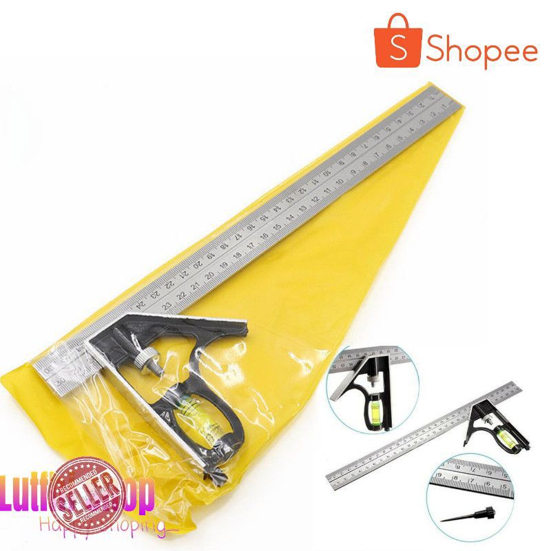 

Penggaris Siku mistar Waterpass Multifungsi perkakas tukang